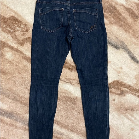 Express Medium Wash Skinny Jeans 0 Short - Picture 4 of 5